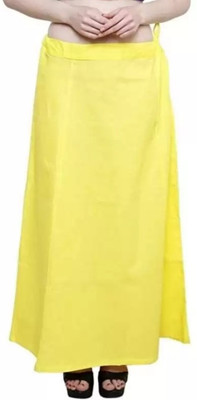 FFF FASHION Yellow petticoat Pure Cotton Petticoat(XXL)