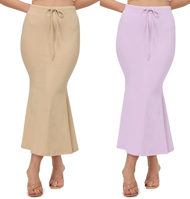 ALYNE BEIGE-COMBO-FISHCUT-LAVENDER-BEIGE Lycra Blend Petticoat(M)