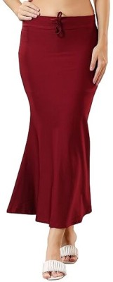 JTG ENTERPRISES 2024 Trends Double Stiched Saree Shapewear Stylish Maroon Petticoat M Size Lycra Blend Petticoat(M)