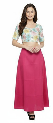 SANIGOLD Deep Pink Pure Cotton Petticoat(XL)