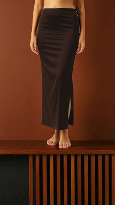The Stanch Shapeware - Brown MT0013 Lycra Blend Petticoat(L)