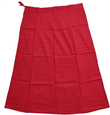 ZNM FASHION Red colour pure cotton petticoat Pure Cotton Petticoat(Free)