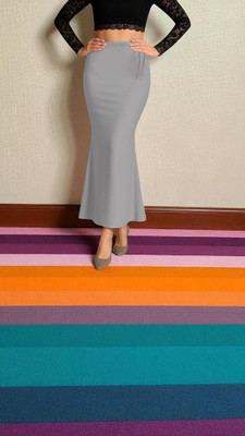DSV ENTERPRISES Shapeware Light Grey M0075 Lycra Blend Petticoat(XS)