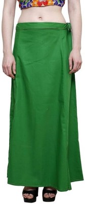 KAVYA DESIGNERS COTTON PETTICOAT PAKISTANI GREEN S56 Pure Cotton Petticoat(Free)