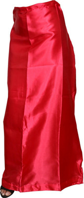 ZEANSAAR FASHION Red Satin Petticoats With Drawstring-free Pure Satin Petticoat(Free)