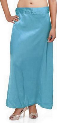 AMBAJI FASHION COLLECTIONS Light Firozi Pure Satin Petticoat Pure Satin Petticoat(Free)