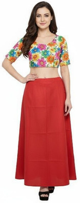 SANIGOLD Strawberry Red Pure Cotton Petticoat(XL)