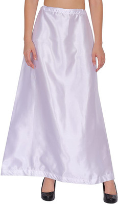 monprence Women's Satin Blend Free Size Petticoat Satin Blend Petticoat(Free)