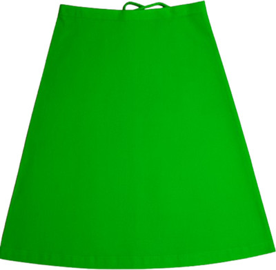 Ptk Green Petticoat Cotton Blend Petticoat(Free)
