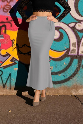 The Stanch Shapeware Light Grey MT006 Lycra Blend Petticoat(XXL)