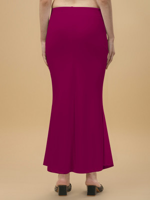 house of common Fishcut Saree Shapewear Purple Lycra Bland Petticoat Lycra Blend Petticoat(L)