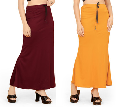 Woo THiNG Combo Fishcut Shapewear Lycra Blend Petticoat(M)