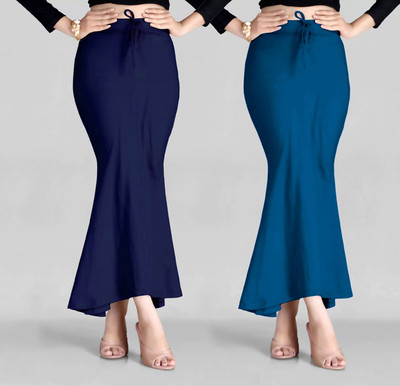 SHAYONAM N-Peticoat Navy Blue+Morpitch Lycra Blend Petticoat(S)