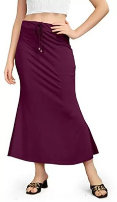 PKYC AMCWineFC-L Lycra Blend Petticoat(L)