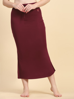 Trendmalls New.P01-Maroon Lycra Blend Petticoat(3XL)