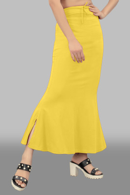 SHAYONAM FFK Yellow Fishskurat 4XL Lycra Blend Petticoat(4XL)