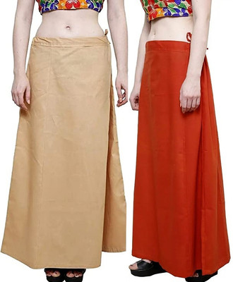 preeticreation OrangeBeigefree Pure Cotton Petticoat(Free)