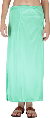 YMS PISTAGREENSTRETCHABLESTRAIGHTFIT Lycra Blend Petticoat(M)