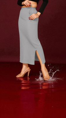 DSV ENTERPRISES Shapeware Light Grey M0081 Lycra Blend Petticoat(M)