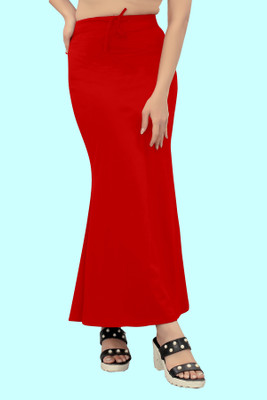 KERMIT NSH._FishCut_Red_XXL_Saree Shapewear shapewear petticoat For saree Lycra Blend Petticoat(XXL)