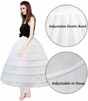 Kitty-Fashion Solid Women Flared White Skirt