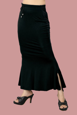 KEYU FASHION K.MT._Fish_Black_M_Saree Shapewear shapewear petticoat For Women Lycra Blend Petticoat(M)