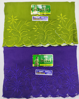 SNR Model Embroidery Inskirt/Petticoat 7 Part size Pure Cotton Petticoat(XL)