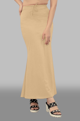 Ozberk Creation OLD.__Fish_Cream_S_Saree Shapewear shapewear petticoat For Women Lycra Blend Petticoat(S)