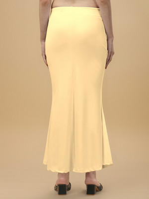 Shayonam and Shayonam Fishcut Saree Shapewear Biege Lycra Bland Petticoat Lycra Blend Petticoat(M)
