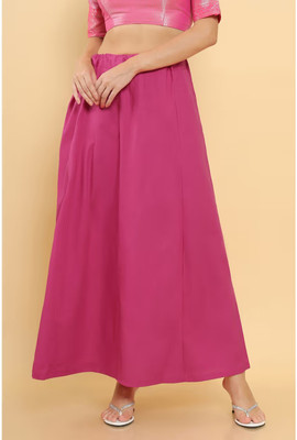 Lootnixx SP_PINKISH_RED_F Pure Cotton Petticoat(Free)