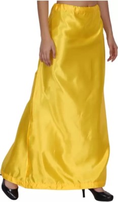 RRR FASHION Yellow satin petticoat Satin Blend Petticoat(XL)