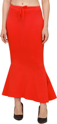 Yipsy Fashion Sanado-Fishcut-Flare-Red-s Lycra Blend Petticoat(S)