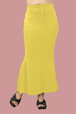 SHAYONAM K.MT._Fish_Yellow_XXL_Saree Shapewear shapewear petticoat For women Lycra Blend Petticoat(XXL)