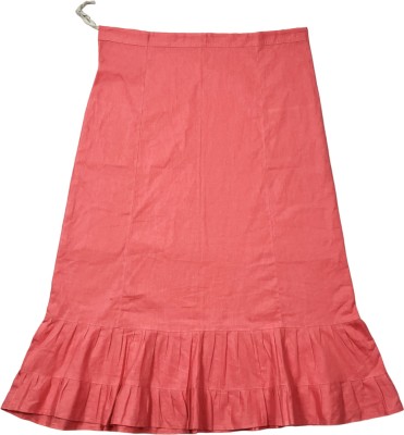 Belizs Light Carmine Pink Pure Cotton Petticoat(XL)