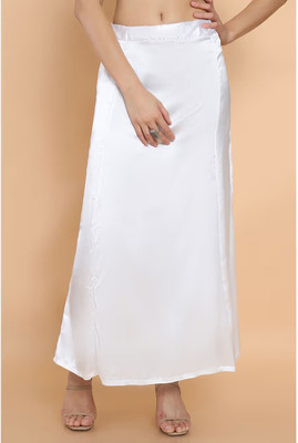 Lootnixx SATIN_SP_WHITE_F Pure Satin Petticoat(Free)