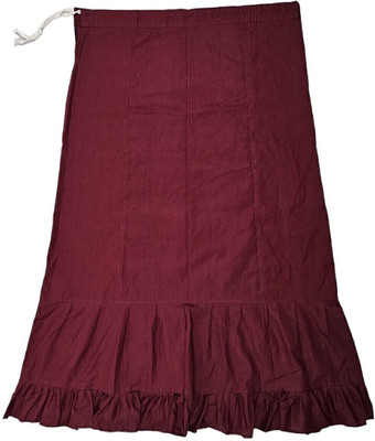 Belizs Deep Maroon Pure Cotton Petticoat(XL)