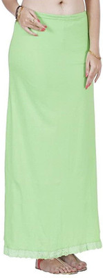 First Trend Fashions Women saree ladies inskirt readymade Light Pista Shade colour fast Waist 38 Pure Cotton Petticoat(Medium)