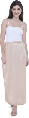 YMS BEIGEGOLDLYCRAPETTICOAT38 Lycra Blend Petticoat(M)