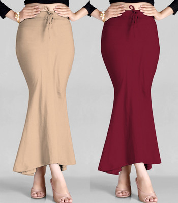 Veehaus petticoat for women cream maroon 05 Lycra Blend Petticoat(S)