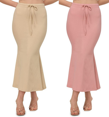 ALYNE BEIGE-COMBO-FISHCUT-PEACH-BEIGE Lycra Blend Petticoat(XL)