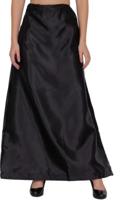 RSH FASHION Black satin petticoat Satin Blend Petticoat(XXL)