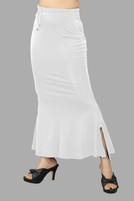 house of common AC.B._Fish_White_M_Saree Shapewear shapewear petticoat For women Lycra Blend Petticoat(M)