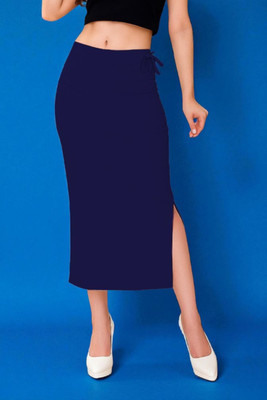 DSV ENTERPRISES Shapeware Navy M0037 Lycra Blend Petticoat(XS)