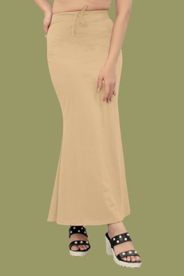 Ozberk Creation dp.._Fish_Cream_S_Saree Shapewear shapewear petticoat For Women Lycra Blend Petticoat(S)