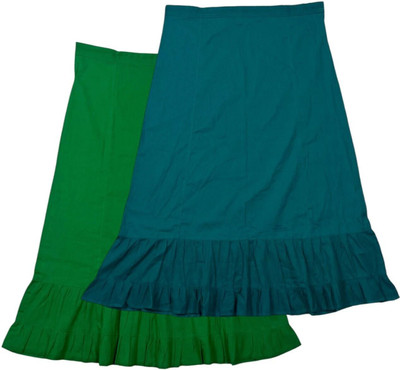 house of common BE Dark Spring Green & Deep Teal Combo Pure Cotton Petticoat(XXL)