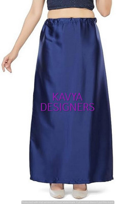Aarvi styles NAVY BLUE HV COLOURPETTICOAT72 Pure Satin Petticoat(Free)