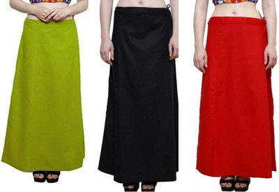 AARTIGARMENTS Combo 3 Pure Cotton Petticoat(Free)
