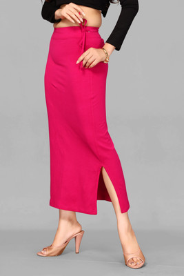 SHAYONAM N-FK Dark Pink Skurt M Lycra Blend Petticoat(M)