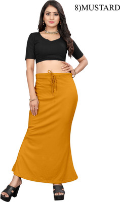 inch pinch 2XL-MUSTARD SAREE-SHAPER Lycra Blend Petticoat(XXL)