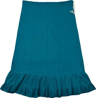Belizzi Paridhan Dark Aqua Pure Cotton Petticoat(XL)